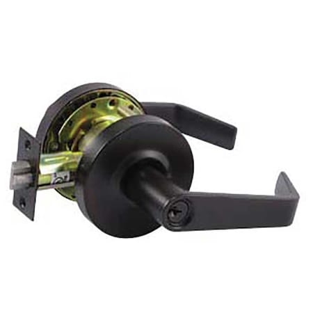 Tell Grade 2 Cylindrical Lock, Classroom, Lever, Oil Rubbed Dark Bronze, 2-3/4 Inch Backset, SFIC Less L2070-IC-10B